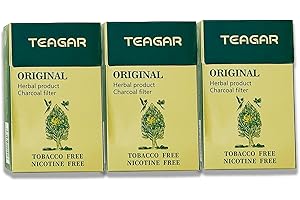 TEAGAR Herbal Cigarettes, Nicotine Free & Tobacco Free - Cigarette Substitute (3 Packs / 60 Cigarettes) Flavor: Original