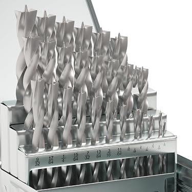 Milescraft 7-Piece Metric Brad Point Drill Bit Set - 4mm To 12mm With Pouch For Woodworking & DIY