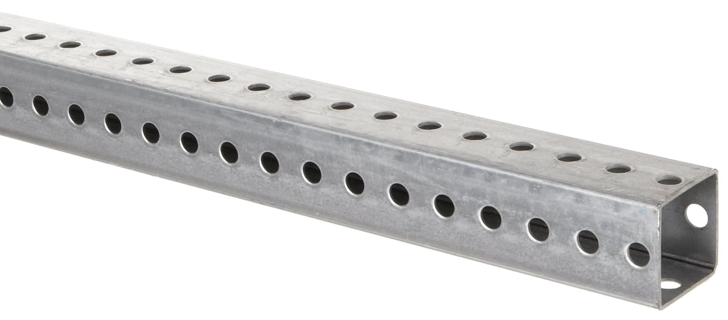 Brady 78998 8' Square Galvanized Steel Sign Posts Industrial Warning