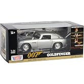 OPO 10 - Miniature car reproduced in 1/24 Scale Compatible for Aston Martin DB5 James Bond Collection Goldfinger - Motormax 79857