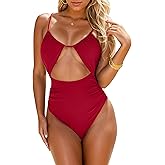 BMJL Womens Tummy Control Swimsuits 2025 Sexy One Piece Bathing Suit Cut Out Cheeky Beach Swimwear