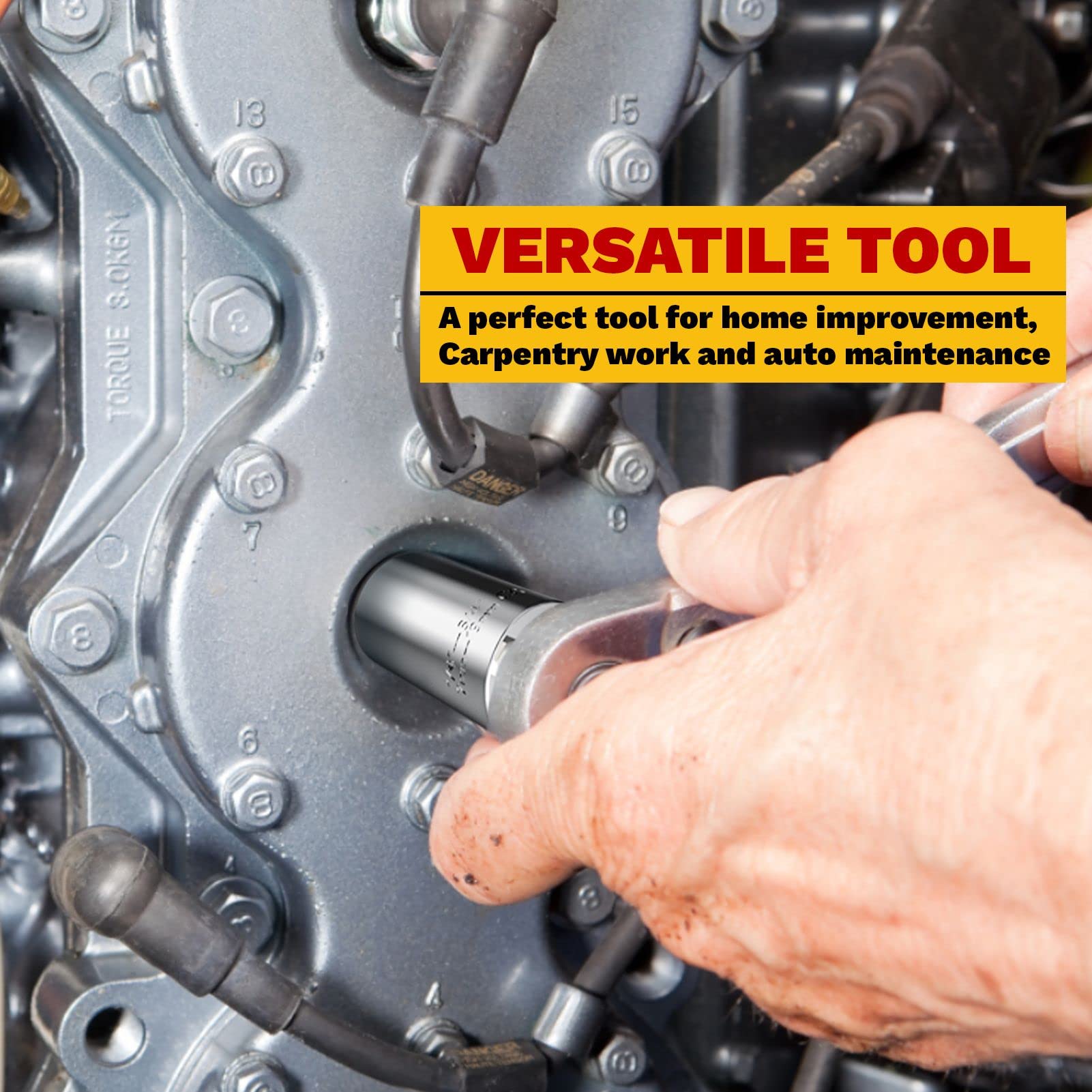 MANWALD Universal Socket Tool, Super Socket Unscrew Any Bolt