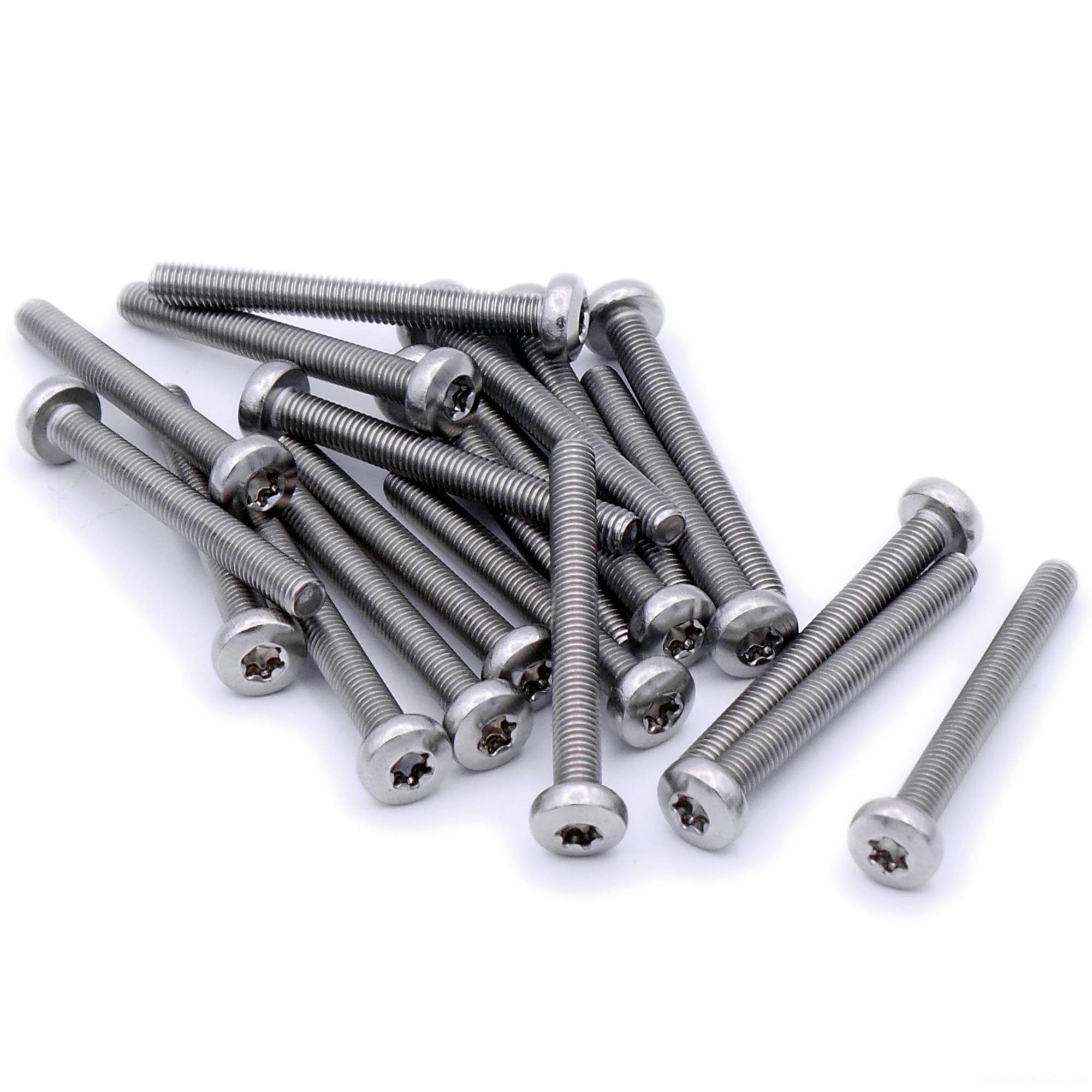 M5 (5mm x 6mm) TX Pan Machine Screw (Bolt) - Stainless Steel (A2) (Pack of 20)