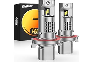 FORENNER Fahren Upgraded 9008/H13 Light Bulb, 26000LM Super Bright, 1:1 Size 6500K, 9008 Fog Light Bulbs with 15000RPM Cooling Fan, Plug and Play, Pack of 2