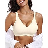 OEAK Womens Wireless Bras Push Up Support Full Coverage Bralettes No Underwire Bra Comfortable Everyday Seamless Tshirt Bras