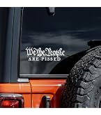 We the People Are Pissed Off Truck Decal for the Back Window | I