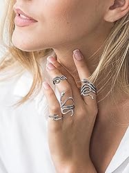 Harry and Henry Snake Ring Jewelry Adjustable