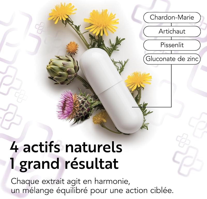 Chardon Marie Extra Fort Avec Artichaut et Pissenlit PiùLife – 180 Gélules