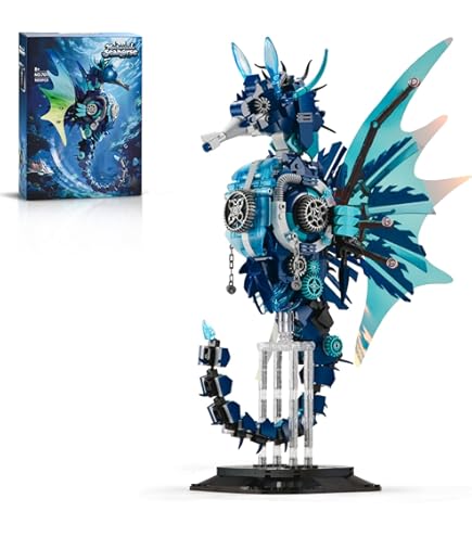 Amazon.com: GXJTYYBS Mechanical Seahorse Building Set Model STEM