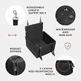 Wuglo Extra Stable Dog Car Seat with Seat Belt - Waterproof up to 12 kg view 5