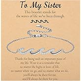 OAVOOK Friendship Bracelets Birthday Gifts for Women Best Friend Sister Gifts Wave Bracelet for Women For Birthday, Christmas, New Year