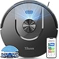 Tikom Robot Vacuum and Mop Combo, 5000Pa Suction, Smart Mapping, 45dB Robotic Vacuum Cleaner for Carpets, Pet Hair, Hardfloors (L8000 Pro)