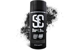 SOVONCARE Hair Fibers for Thinning Hair, Black Hair Building Fibers for Bald Spots Undetectable & Natural, Conceals Hair Loss, Fill In Fine Hair Powder Hair Thicker Instantly for Women & Men 28g