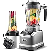 AMZCHEF 1800W High-Speed Smoothie Blender - 3 Speeds & 4 Preset Programs Blenders for Smoothies, Ice Crushing, 1.85L BPA-Free