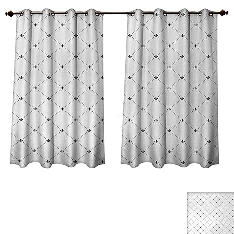 Amazon Com Anzhouqux Fleur De Lis Bedroom Thermal Blackout