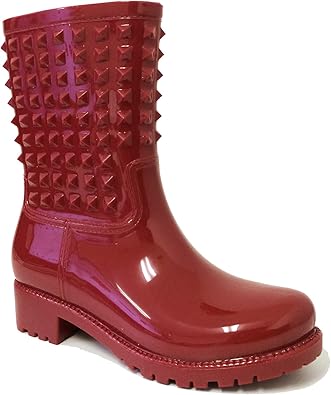 studded rain boots