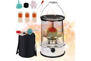 XBACK XXLL Kerosene Heaters for Indoor Use, Kerosene Stove Heater, Non Electric Heaters with 3 Wicks, Complete Accessories, Light and Convenient, Suitable for Indoor and Outdoor, Camping and Fishing