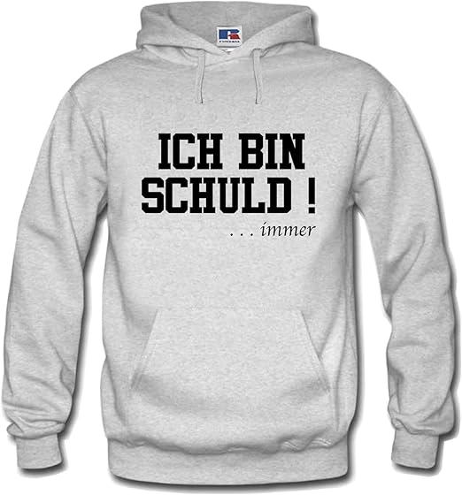 Shirtastic Hoody Hoodie Kapuzenpulli ICH Bin Schuld Immer Sprüche Fun