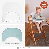 hauck Beta+ Dark Grey Wooden High Chair 6m-90kg with Wheels & Tray view 12