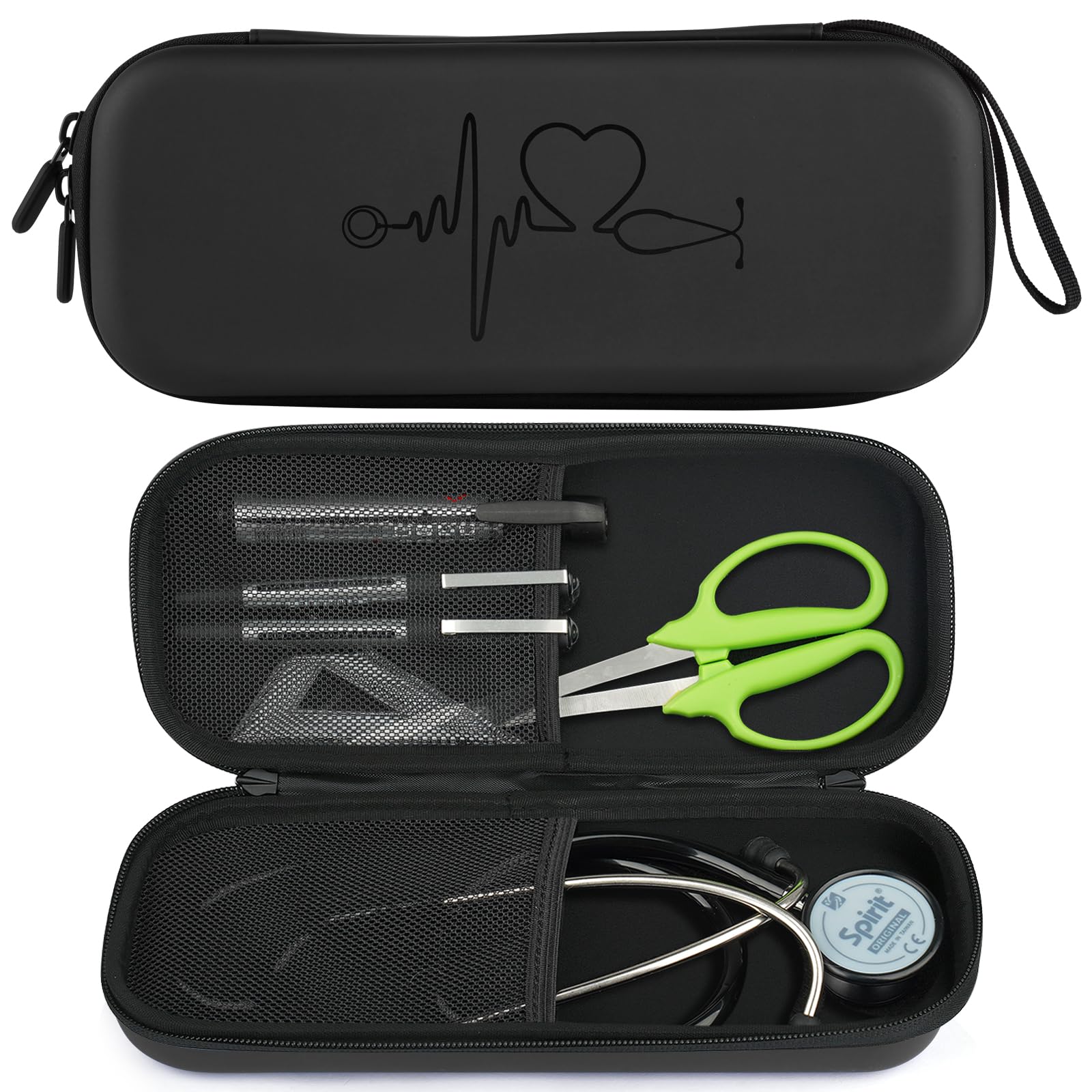 Photo 1 of CDBXPRG Stethoscope Case for 3M Littmann,Stethoscope Carrying for MDF Acoustica Deluxe Stethoscopes,Stethoscope Travel Holder for Nurse Accessories Black