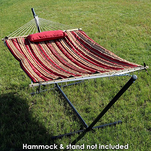 Sunnydaze Hammock Pad and Pillow Set Only Polyester Quilted Hammock