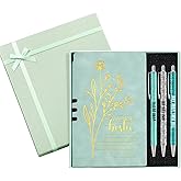 Resurhang 5 Pcs Work Besties Gifts for Women Appreciation Gifts for Coworkers Work Friends Gift Set Leather Journal Ballpoint Pens with Box Thank You Present for Friend Teacher Lady Birthday(Green)