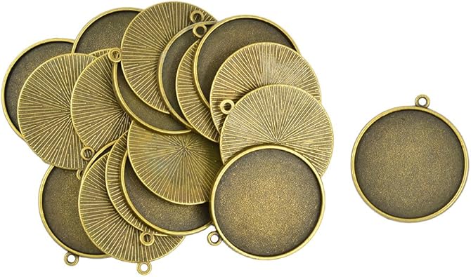 baosity 20 Stück Halskette Anhänger Schmuck in Position Teller Ansatz