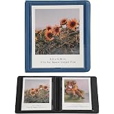 GoldBarley Small Polaroid Photo Album, 32 Pockets. Marine Blue,1PK | Fits Fujifilm Instax Wide photos and 3.5x4.25-inch instant photos. Compatible with Polaroid i-Type, 600 and SX-70.