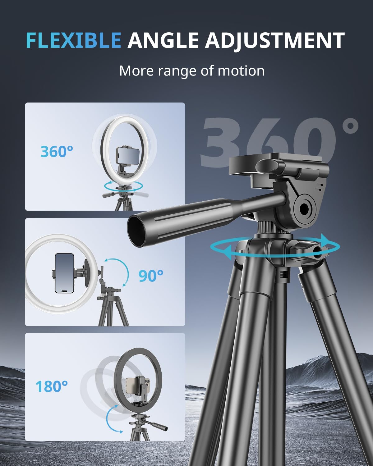 UBeesize 12 inch Ring Light with Stand, Selfie Ring Light with 50