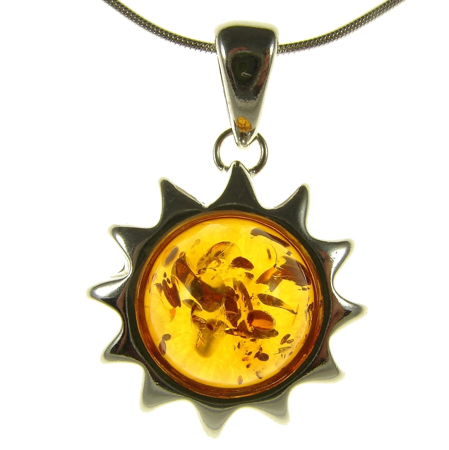 Baltic amber and sterling silver 925 