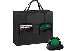 CSOKRE Folding Poker Table Bag for 84", Portable Storage Bag for Oval Foldable Poker Table, Large Water-Resistant Carrying Bag | Heavy-Duty Storage with Handles