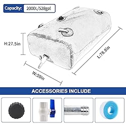 528Gal/2000L Portable Large Capacity Water Storage