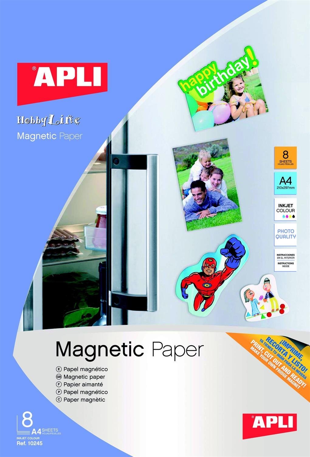 Apli Paper Ref. 10245 B.Inkjet Magnetic Paper 8H