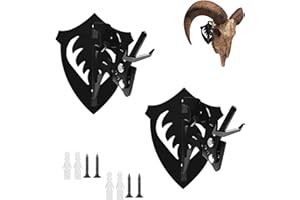 GLIMOVA Skull Hooker | 5-Level Angle Adjustment Skull Mount | Medium Skull Hook | Extended Length European Deer Skull Mount H