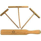 Adore Amore | 4-Piece Natural Beechwood Crepe Spreader & Spatula Set | 14-inch Spatula | 3.5 – 5 – 7 inch Spreaders | Premium
