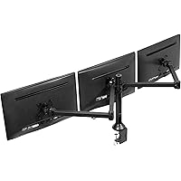 VIVO Triple 23 to 32 inch LED LCD Computer Monitor Desk Mount VESA Stand, Heavy Duty Fully Adjustable Tilt, Swivel, and Rotat