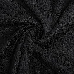 Women Vintage Eyelash Lace Floral Cocktail Formal