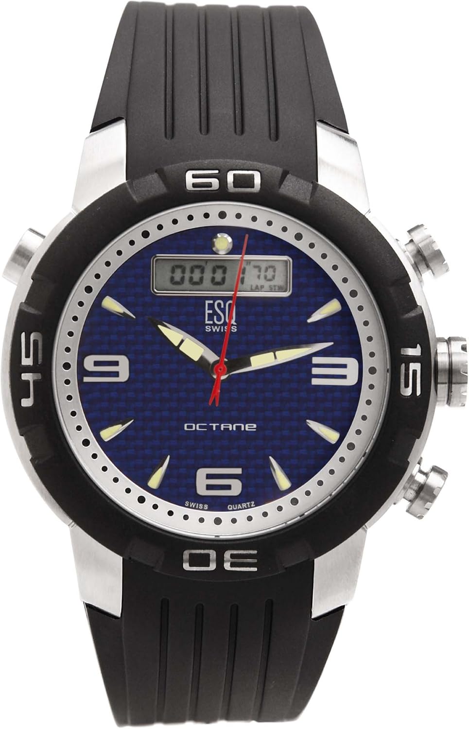 Amazon Com Esq Movado Men S 7300970 Octane Chronograph Rubber Strap Watch Watches