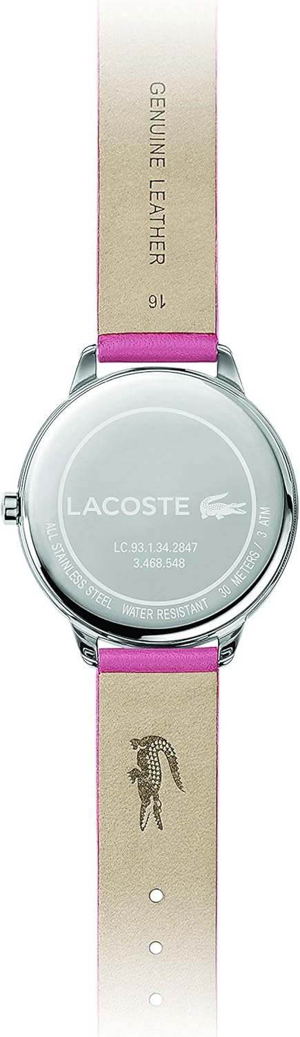 lacoste genuine leather watch
