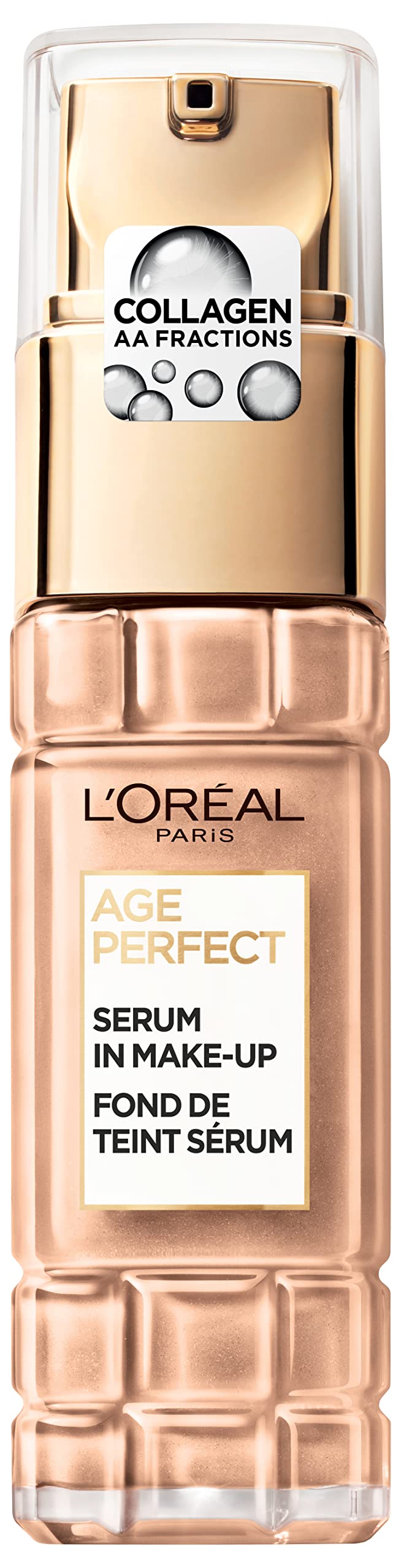 L'Oréal Paris Serum in Makeup for Mature Skin, Liquid Foundation with SPF 24, For a Radiant Complexion, Age Perfect, No. 230 Golden Vanilla, 1 x 30 ml — image 1