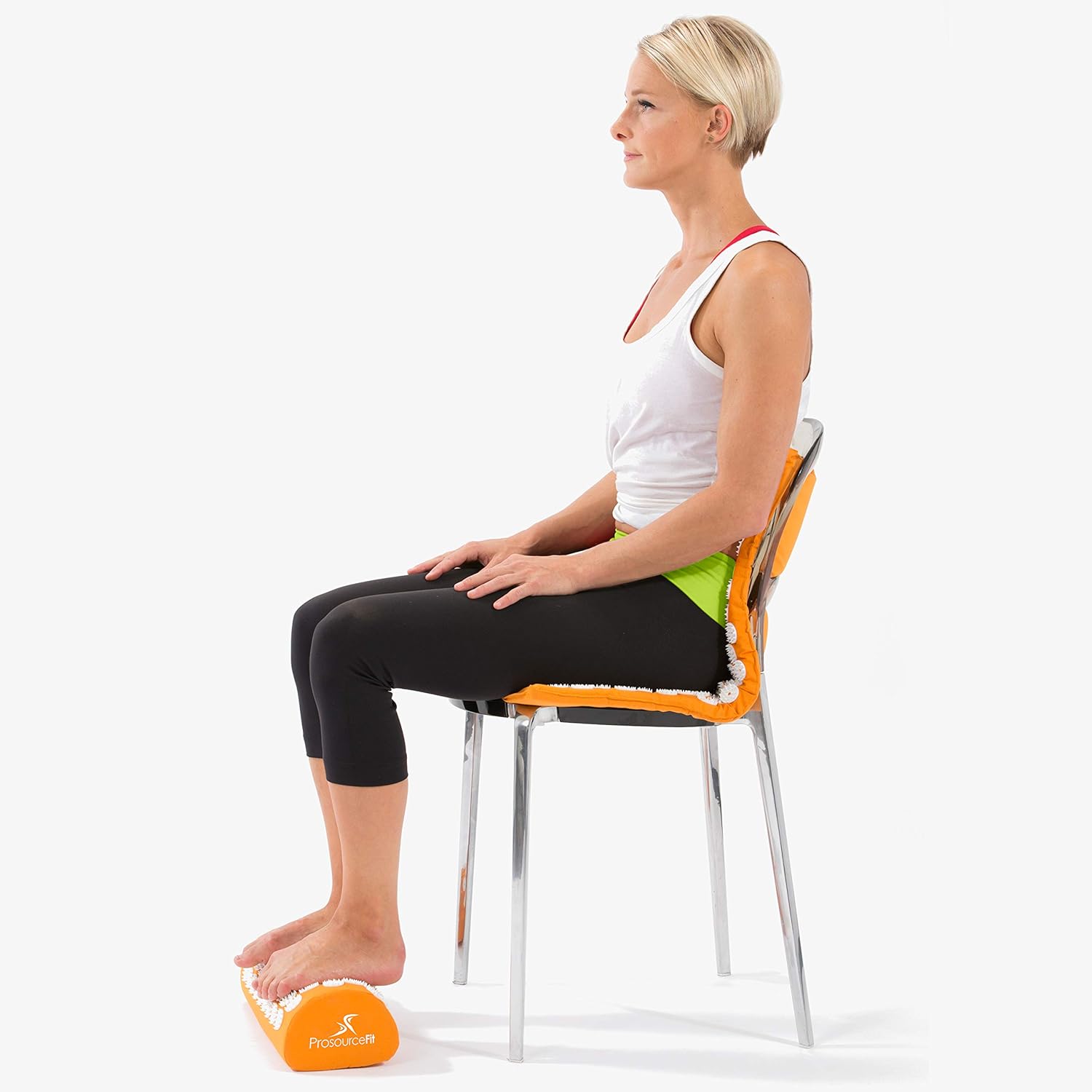 ProsourceFit Acupressure Mat and Pillow Set - Orange: Sports & Outdoors