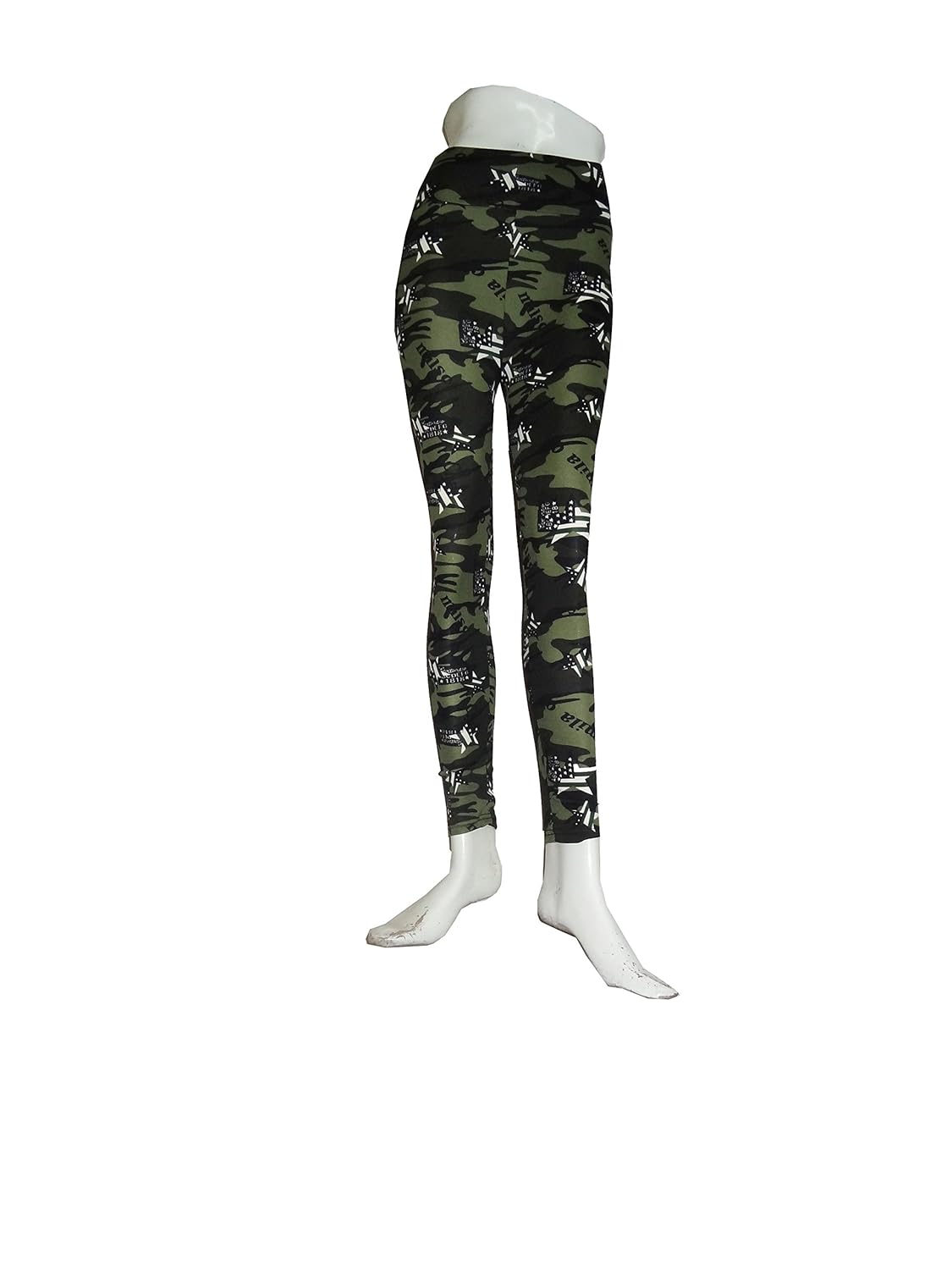 infispace women camouflage army tight jeggings for yoga, gym, zumba and sports activity