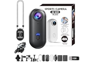 Mini 4K HD Pro Capture Camera, 120° Ultra Wide Angle Waterproof Thumb Camera, Wearable Action Cameras with Video Recording & 