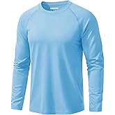MAGCOMSEN Men's UPF 50+ Sun Protection Shirts Long Sleeve Quick Dry UV SPF Rash Guard Fishing Running Swim Athletic