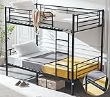 VINGLI Bunk Bed Twin Over Twin for Kids, Teens