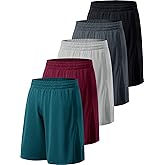 Profectors Men's Athletic Shorts with Pockets and Elastic Waistband Quick Dry Activewear Workout Shorts for Men