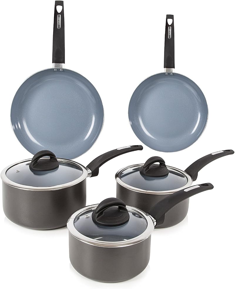 Tower Cerasure 5 Piece Pan Set Induction Suitable Graphite Non-Stick