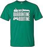 Go All Out Youth My Quarantine Routine Eat Sleep Game Funny T-Shirt