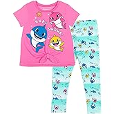 Pinkfong Baby Shark T-Shirt and Leggings Outfit Set Infant to Little Kid