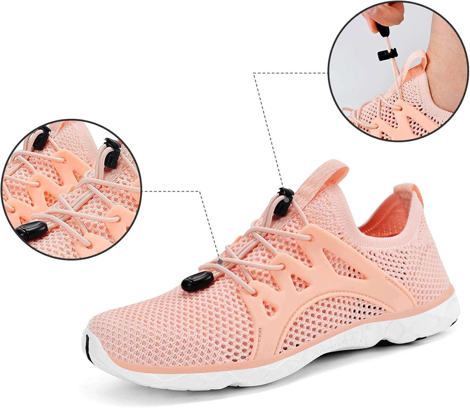 Feetmat Women's Water Shoes Quick Drying Aqua for Water Sports Slip on Walking Shoes: Shoes